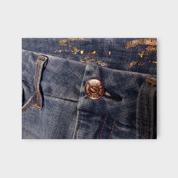 Women's Seven7 Tummyless High Rise Skinny Blue Jeans Size 14 - Picture 7 of 11